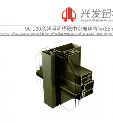 Curtain Wall 90-180 Series Curtain Wall (65 mm) 6 12_90_180_series_hollow_glass_curtain_wall_in_form_of_vertical_exposed_and_horizontal_hidden_frame_65_mm